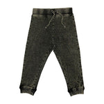 Mish Kids Denim Knit Jogger Pants - Black Denim