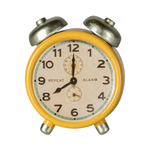 Maileg |Alarm Clock, Yellow | Mouse Size '25