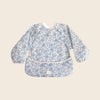 Long Sleeve Bib - Blue Flowers