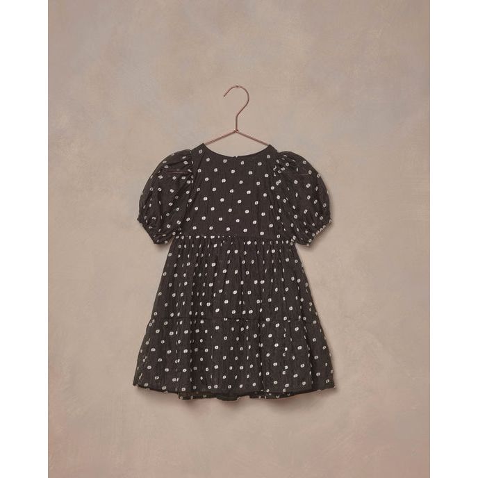 Chloe Dress | Black & Ivory Dots