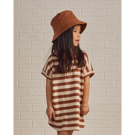 Henley Shirt Dress | Cedar Stripe