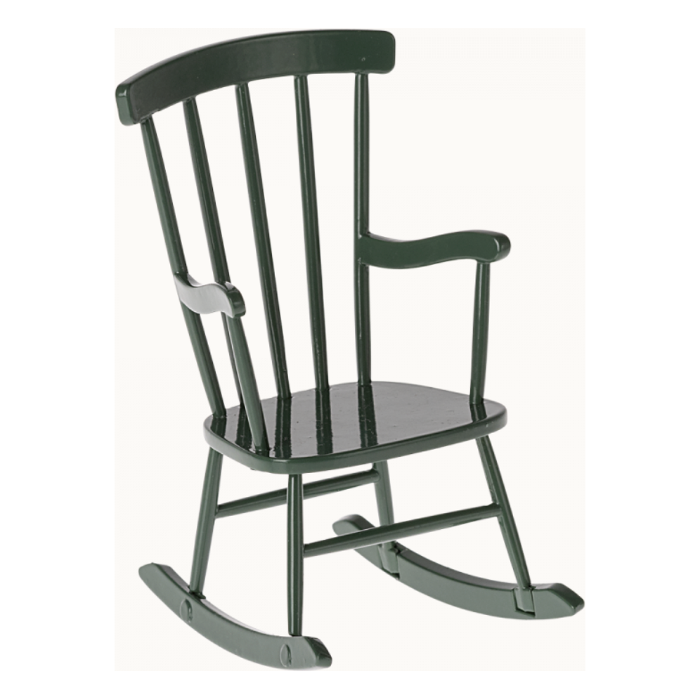 Maileg Rocking Chair-Dark Green Mouse Size '24