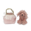 Pink Paris Poodle Plush Toy In Purse