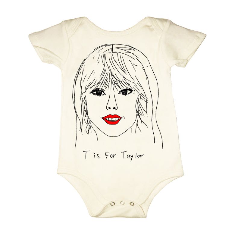 T is for Taylor Onesie - Natural
