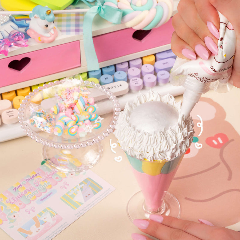 Play & Display Unicorn Parfait Clay Cafe Kit