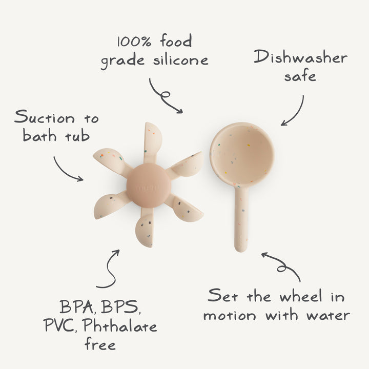  spoons with a textured finish on a white background