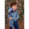 Project 6 NY Kids - Oversized Bow Pony/Clip - Sweet Nectar Grosgrain