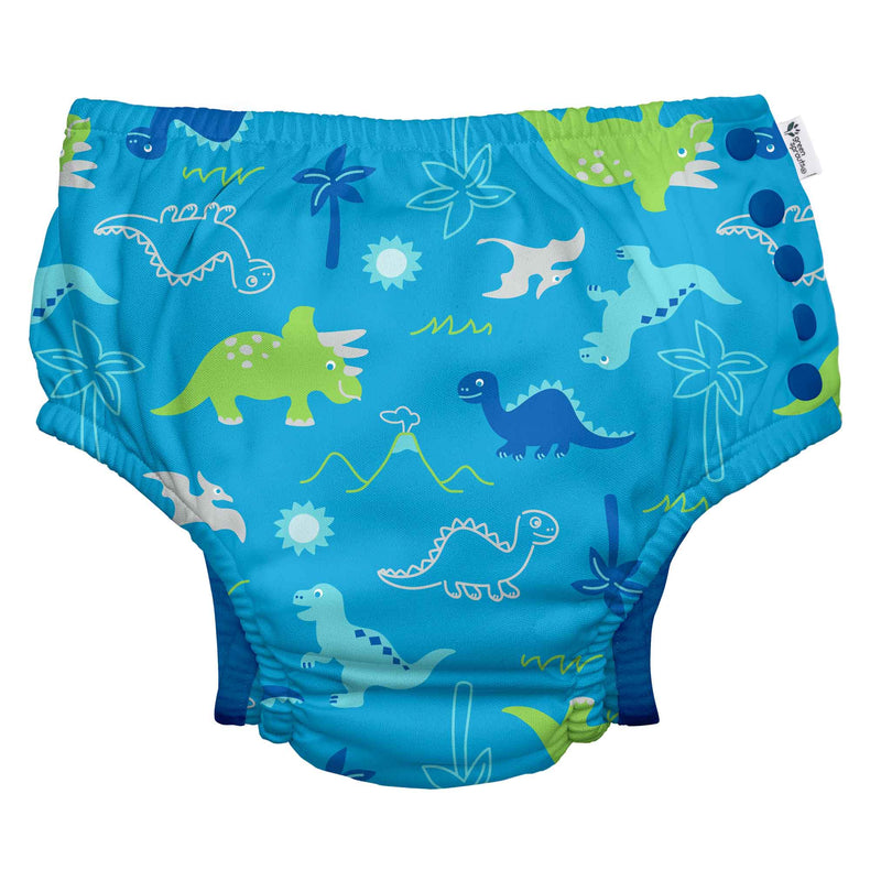 Eco Snap Swim Diaper with Gusset | Aqua Dinosaurs