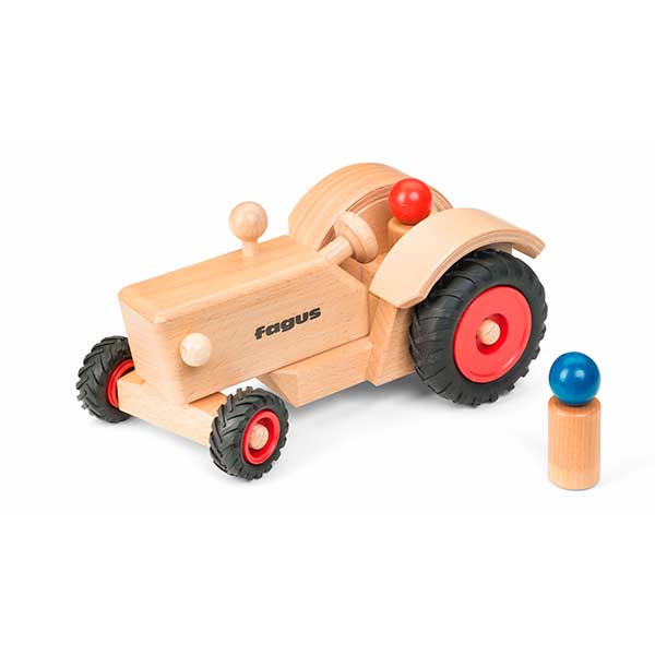 Fagus Old Fashioned Wooden Toy Tractor