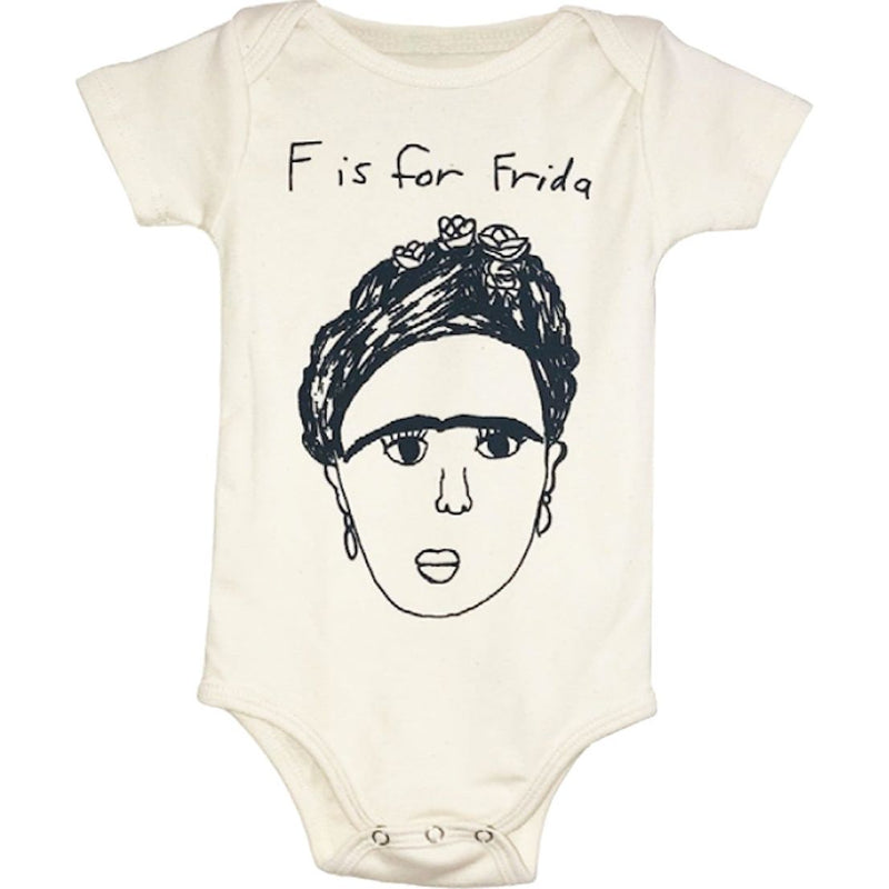 F Is for Frida Onesie - Natural
