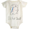 D Is for David Onesie - Natural