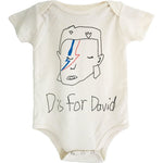 D Is for David Onesie - Natural
