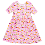 Bamboo Steph Dress - Smiley Faces