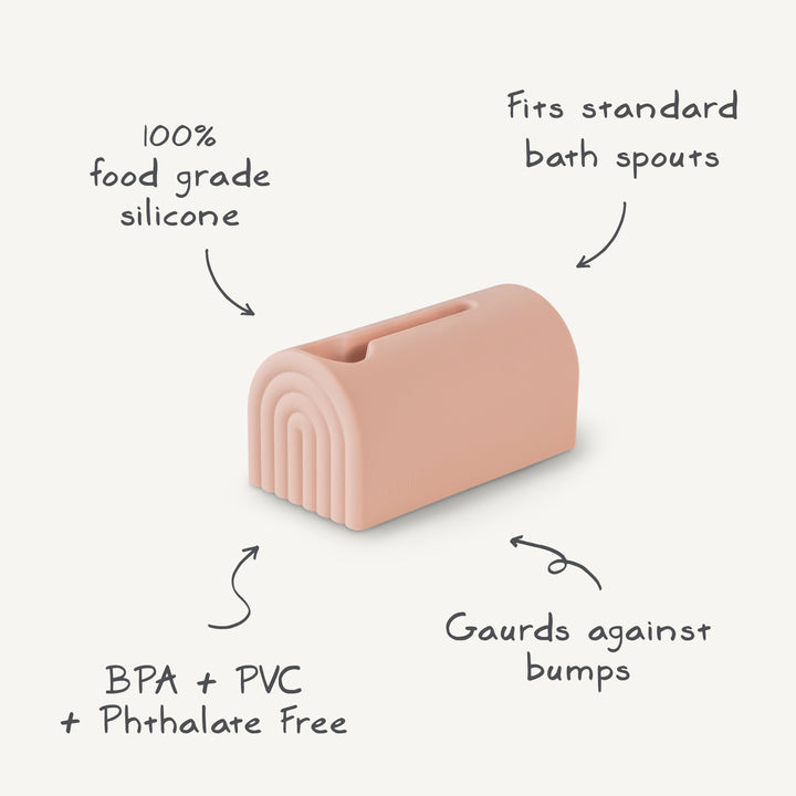 Green silicone bathtub spout cover