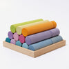 Grimm's Wooden Building Rollers Pastel- Large