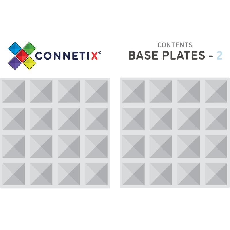 Connetix Clear Base Plates  2pcs