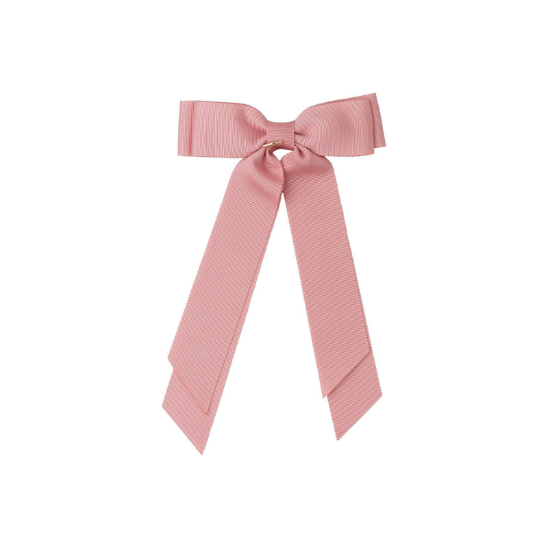 Project 6 NY Kids - Madeline Petersham Long Tail Bow Clip - Sweet Nectar