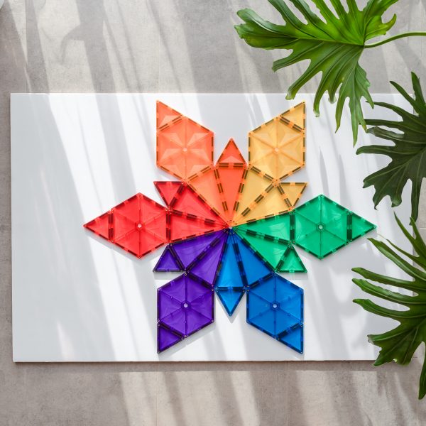Connetix Rainbow Geometric Pack - 30 Pieces Happy Monkey Baby & Kids