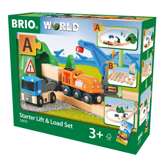 Brio Starter Lift & Load Train Set Happy Monkey Baby & Kids