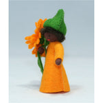 Ambrosius Calendula Prince - Holding Flower, Orange - Dark Skin Happy Monkey Baby & Kids