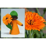 Ambrosius Calendula Prince - Holding Flower, Orange - Dark Skin Happy Monkey Baby & Kids