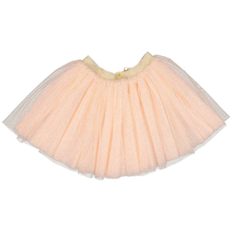 Tutu Skirt - Soft Pink With Gold Polka Dots