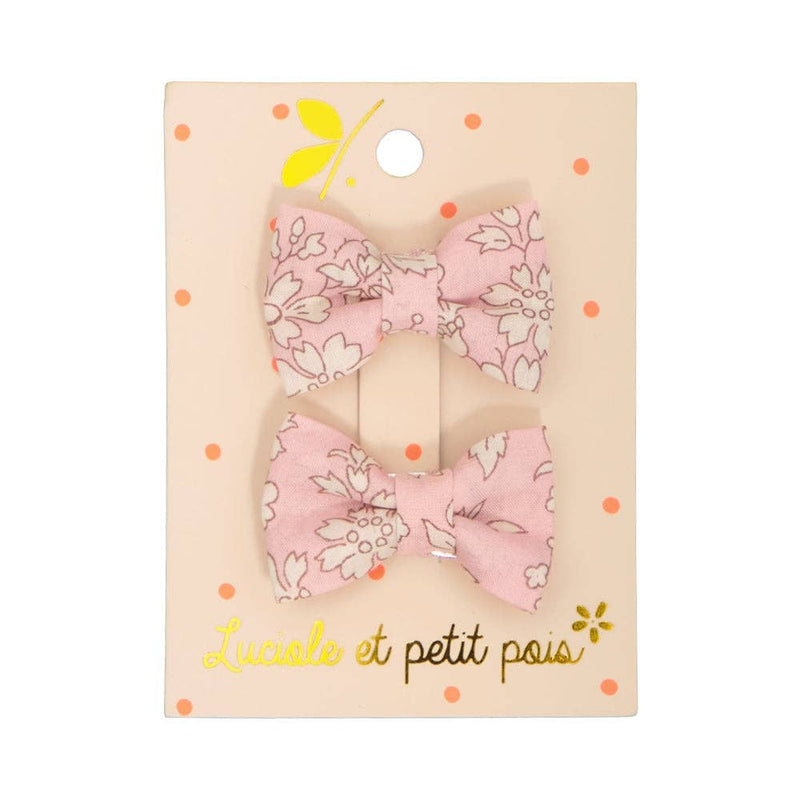 Mini Butterfly Clips - Liberty Capel Pink