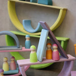 Grimm's Pastel Building Boards Happy Monkey Baby and Kids 