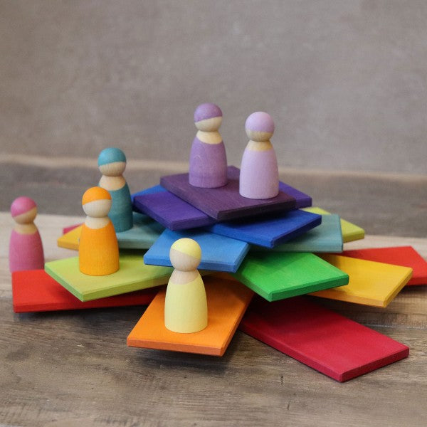 Grimm's Rainbow Building Boards Happy Monkey Baby and Kids