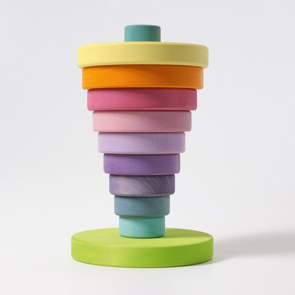 Grimm's Pastel Conical Tower Happy Monkey Baby and Kids 