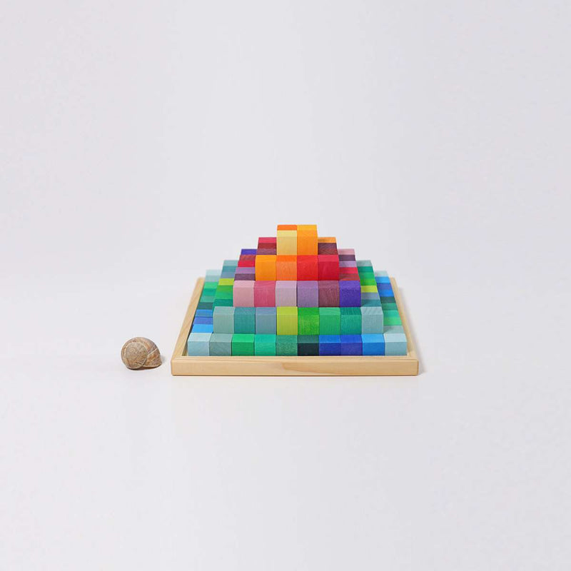 Small Stepped Pyramid Wooden Math Blocks 2cm