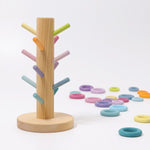 Grimm's- Sorting Helper Building Rings- Pastel Happy Monkey Baby and Kids