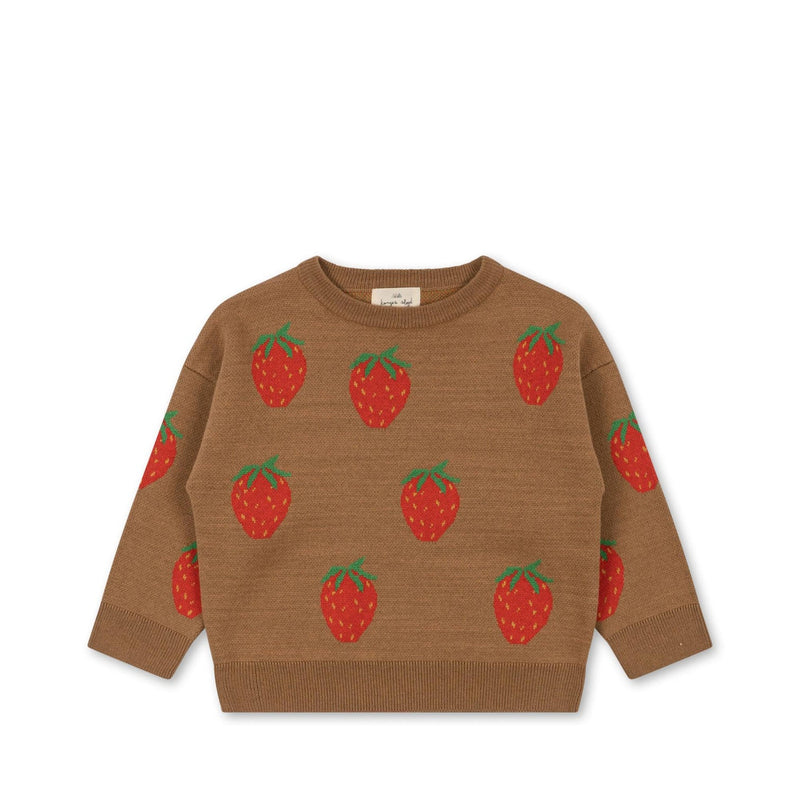 Lapis Knit Sweater - Strawberry Brown