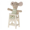 Maileg- High Chair, Mouse- Off White Hapy Monkey Baby and KIds