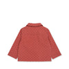 Nola Shirt Jacket - Mahogany Dot