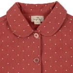 Nola Shirt Jacket - Mahogany Dot