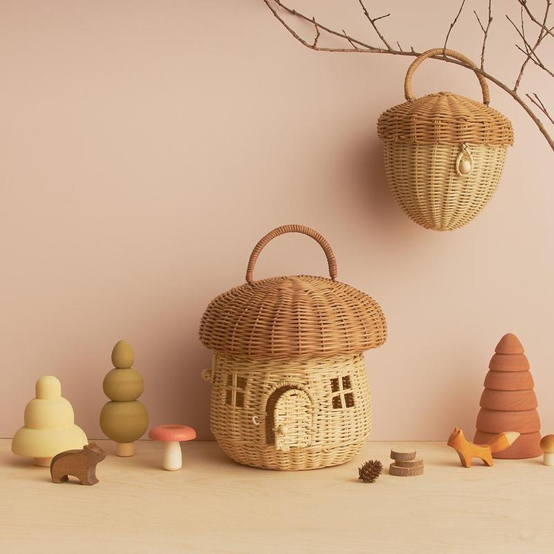Olli Ella Mushroom Basket Happy Monkey Baby & Kids