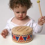 Plan Toys- Solid Drum Happy Monkey Baby and Kids