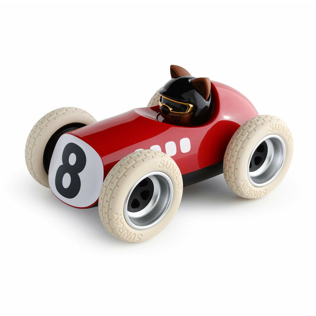 Playforever | Race Car Toy - Egg Roadster - Hardy Red | Happy