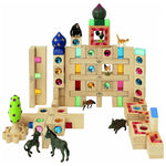 Regenbogenland Precious Building Blocks 36 Elements Happy Monkey Baby & Kids
