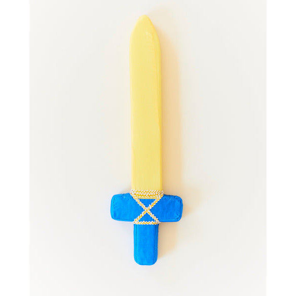 Sarah's Silks Soft Sword in Blue With Golden Blade Happy Monkey Baby & Kids