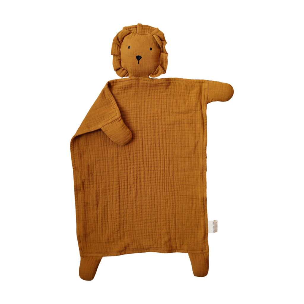 Toffee Lion Baby Lovey Blanket