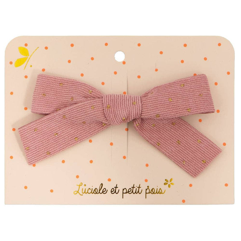 Princess Bow Clip - Pink Ribbon