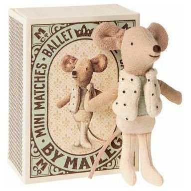 Maileg Dancer in matchbox, little brother mouse Happy Monkey Baby & Kids