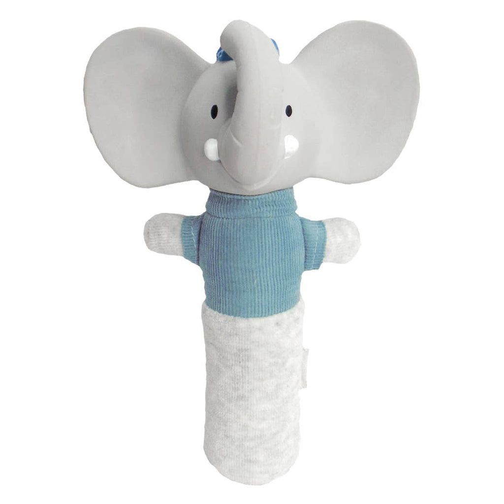 Alvin the Elephant Soft Squeaker Toy w/Natural Rubber Head