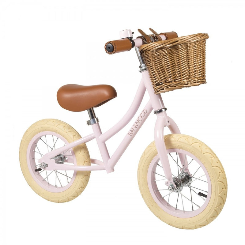 Banwood Balance Bike First Go - Pink Happy Monkey Baby & Kids