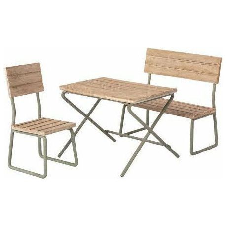 Maileg Garden Set, Table with Chair and Bench Happy Monkey Baby & Kids