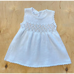 Bloomy Knitted  Dress & Bloomers Set - White