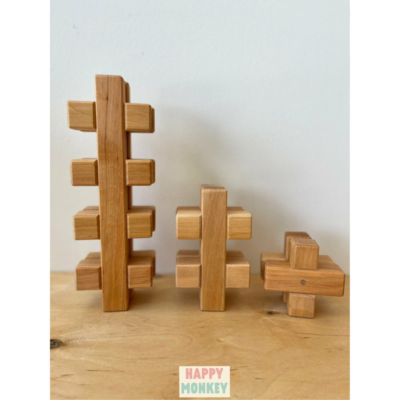 Bauspiel Plus Building Blocks 12pcs Happy Monkey Baby & Kids