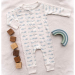 Whales Baby Romper | Bamboo-Pima Cotton